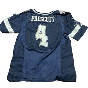 Dallas Cowboys Dak Prescott Sewn On Nike Field Worn Jersey Size 44 NFL Football